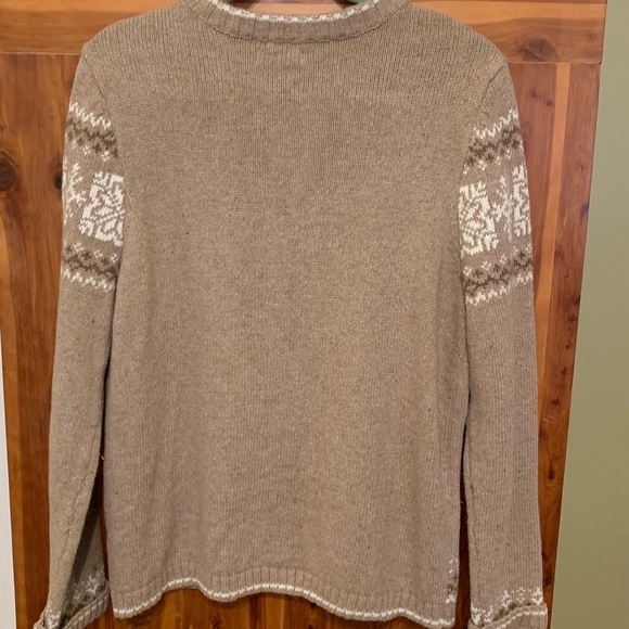 Croft & Barrow Snowflake Cardigan Sweater with Zipper - Picture 2 of 8